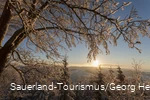Blick auf die Winterlandschaft im Sauerland