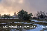 Der Astenturm im Polarnebel im Winter