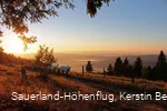Herrlicher Sonnenaufgang am Sauerland-Höhenflug