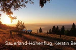 Herrlicher Sonnenaufgang am Sauerland-Höhenflug