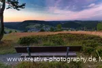 Blick auf Willingen im Abendlicht vom Ettelsberg 