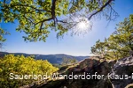 Ausblick vom Rinsleyfelsen bei strahlend blauem Himmel